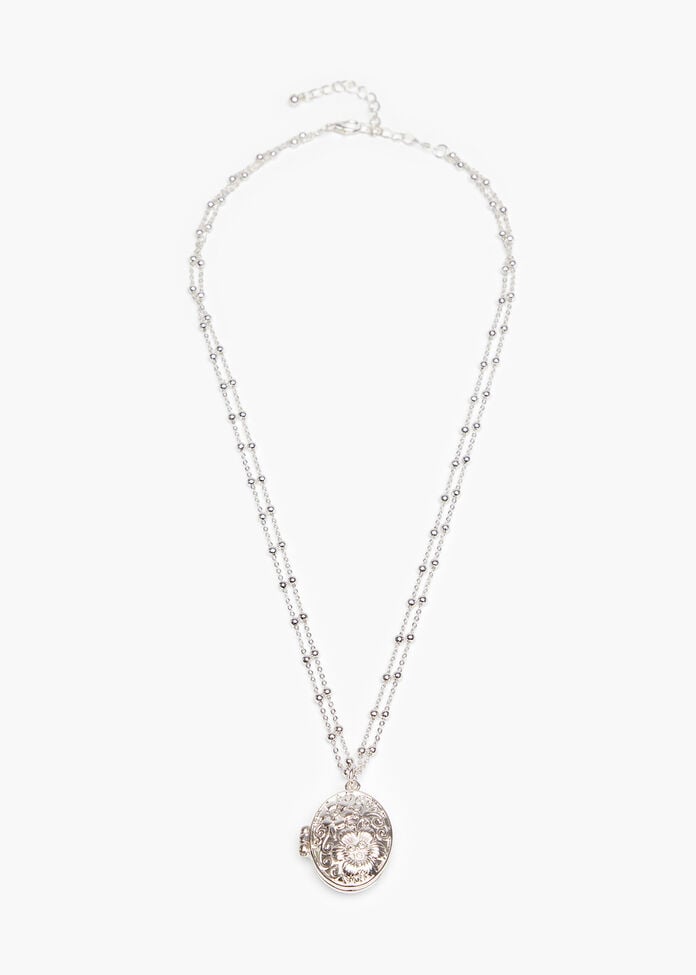 Bohemian Locket Necklace, , hi-res