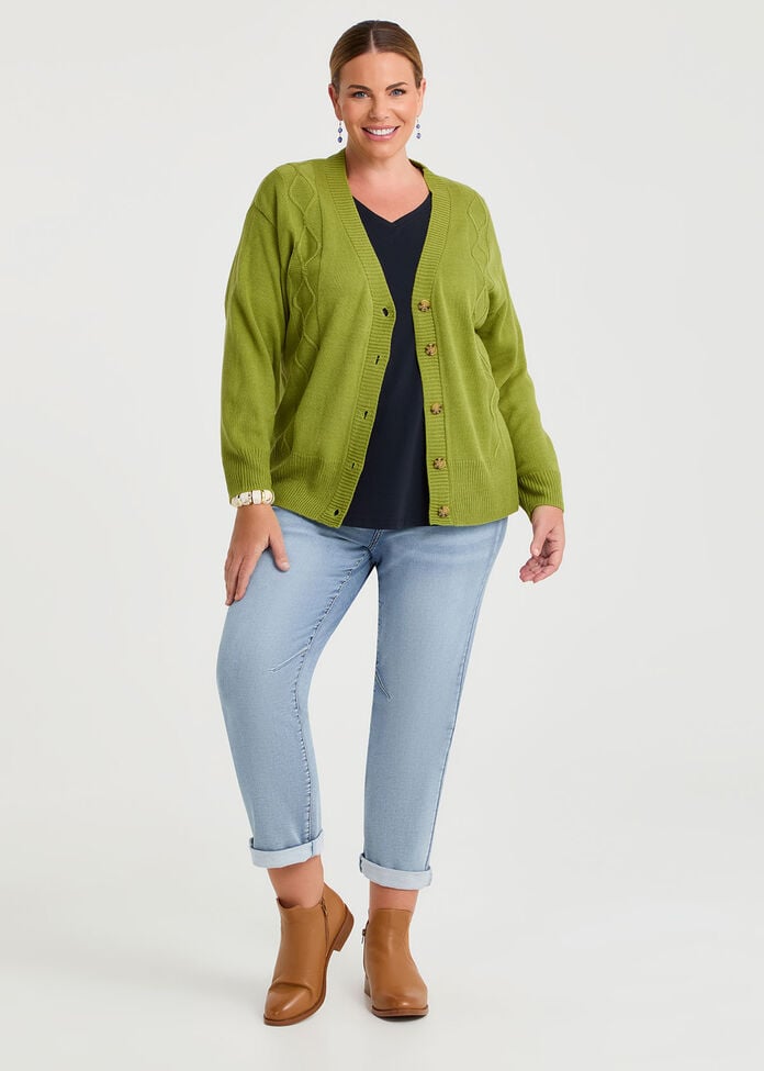 Soft Touch Cable Cardigan, , hi-res