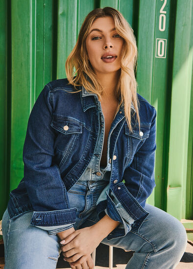 Plus Size The Best Fit Denim Jacket