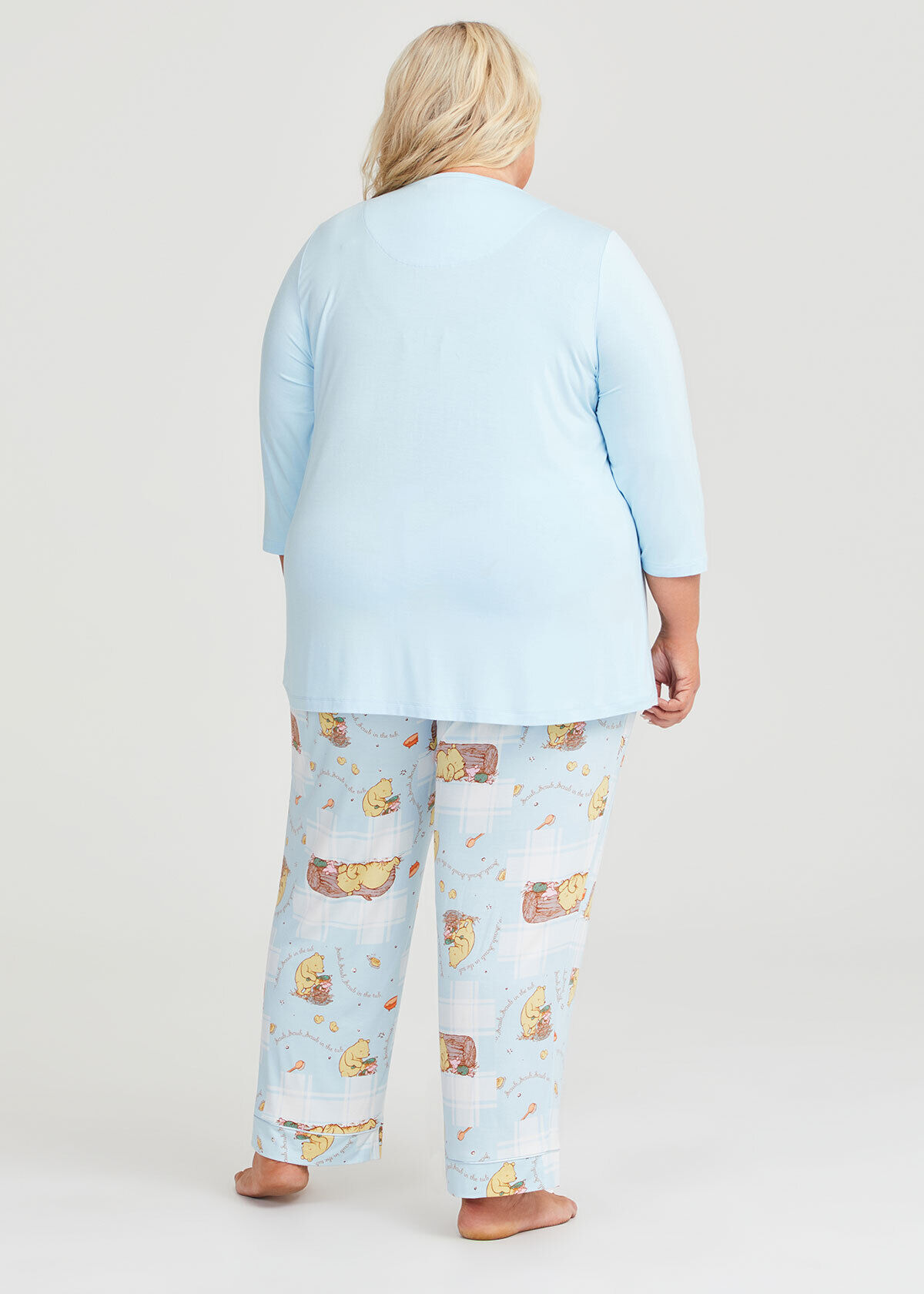 Shop Plus Size Winnie The Pooh Pyjama Pant in Multi Taking Shape AU