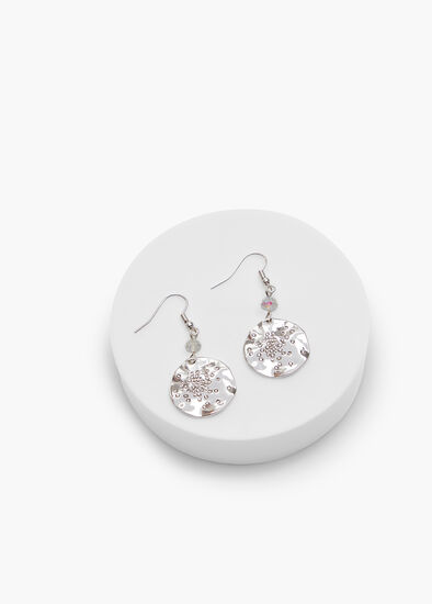 Silver Diamante Crystal Earrings