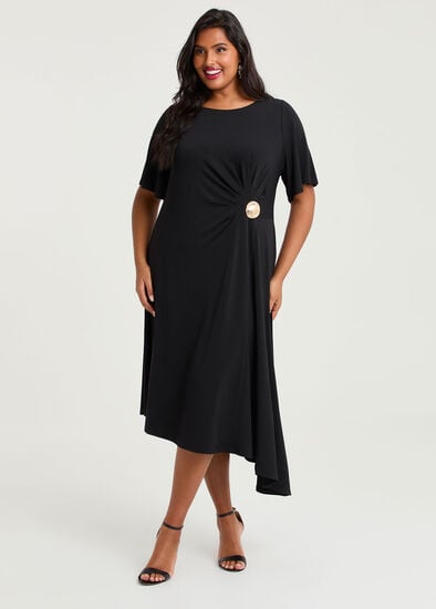 Plus Size Abby Crepe Knit Dinner Dress