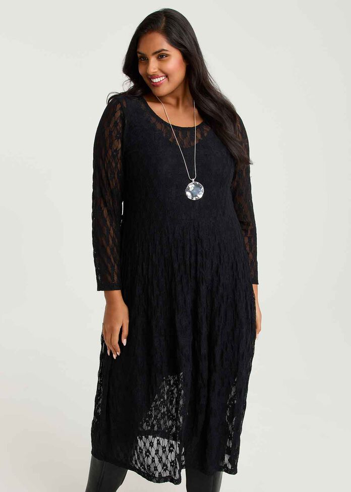 Lace Arika Tier Dress, , hi-res