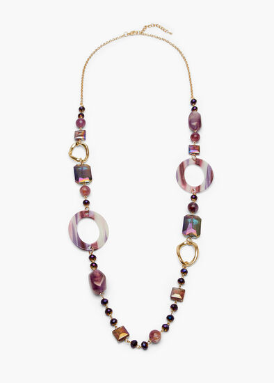 Crystal O Ring Necklace