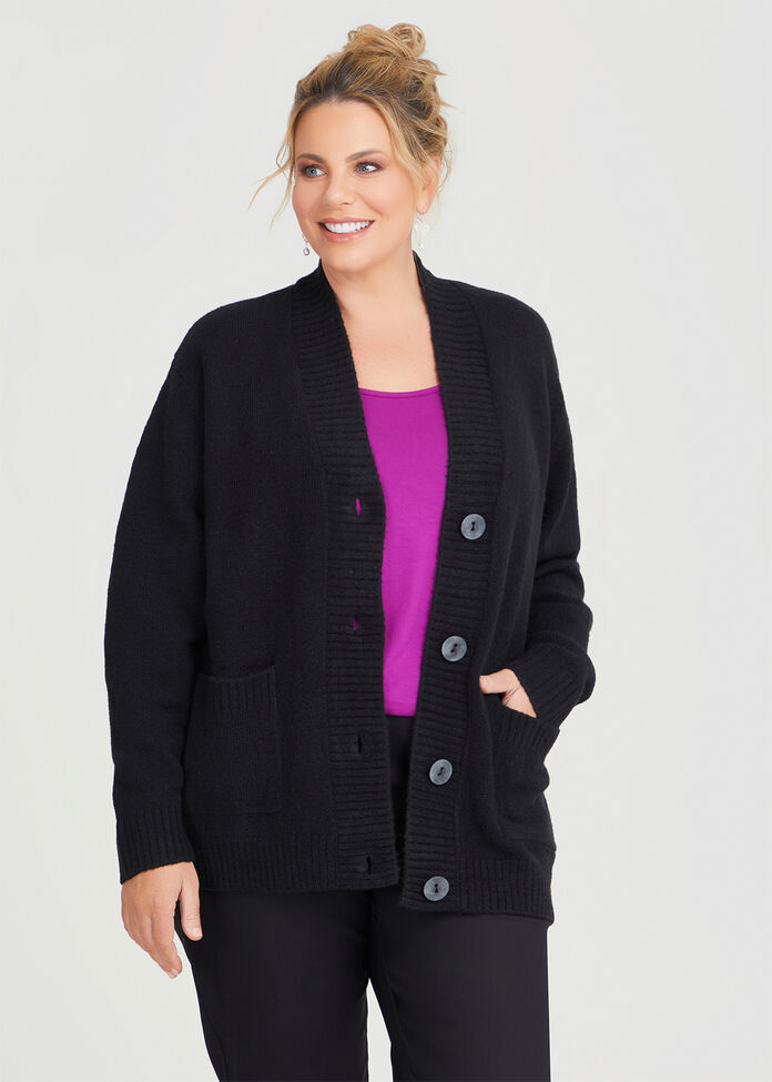 Plus Size Western Cactus Button-front Cardigan