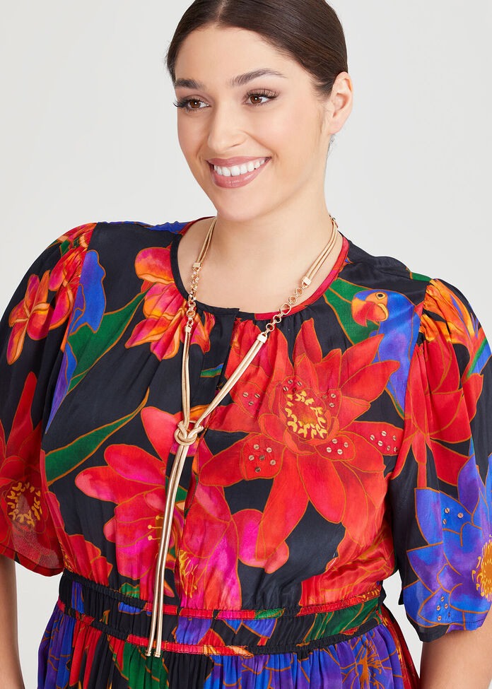 Knot Lariat Necklace, , hi-res