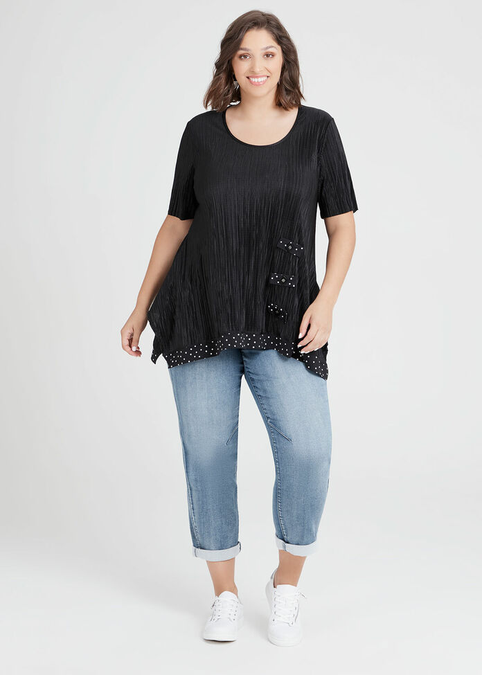 Shaggy Pleats Top