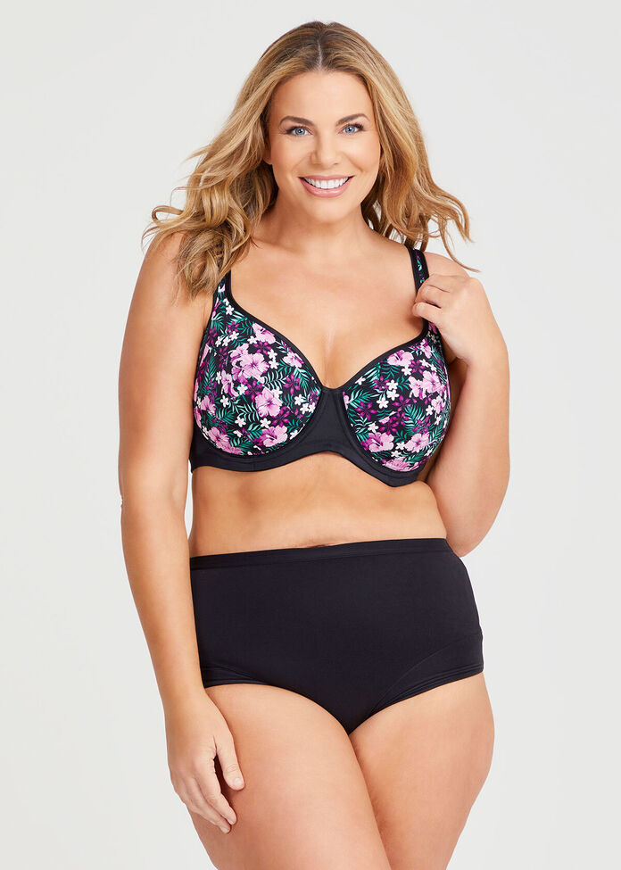 Underwire Soft Cup Support Bra, , hi-res