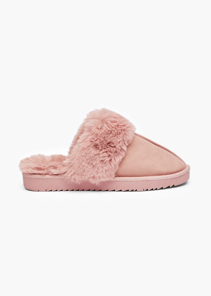Fluffy Scuff Slipper, , hi-res
