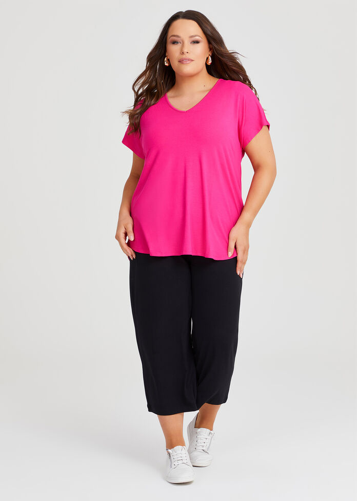 Petite Bamboo Culotte Pant, , hi-res