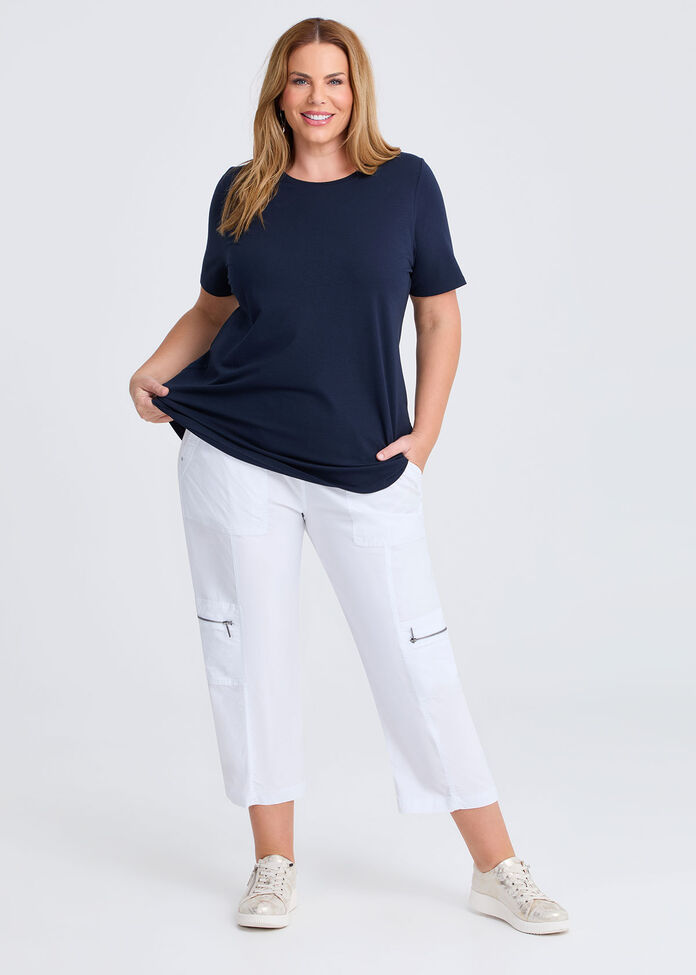 Good Earth Australian Cotton Crew Neck T-shirt, , hi-res