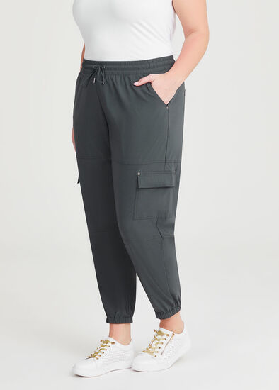 Plus Size Castaway Tie Waist Cargo Pant