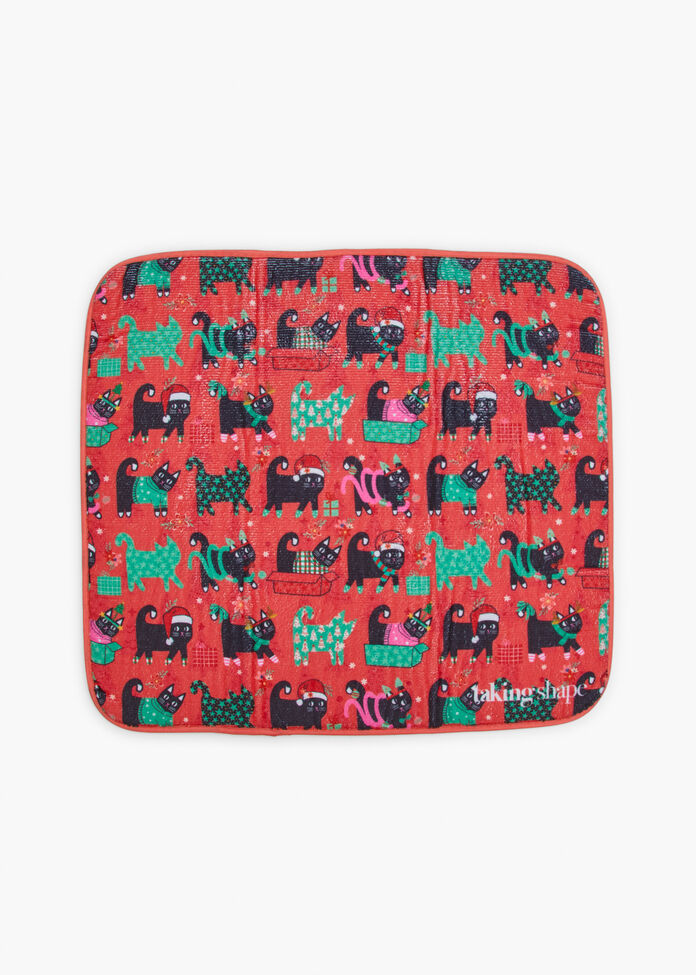 Christmas Dish Drying Mat, , hi-res