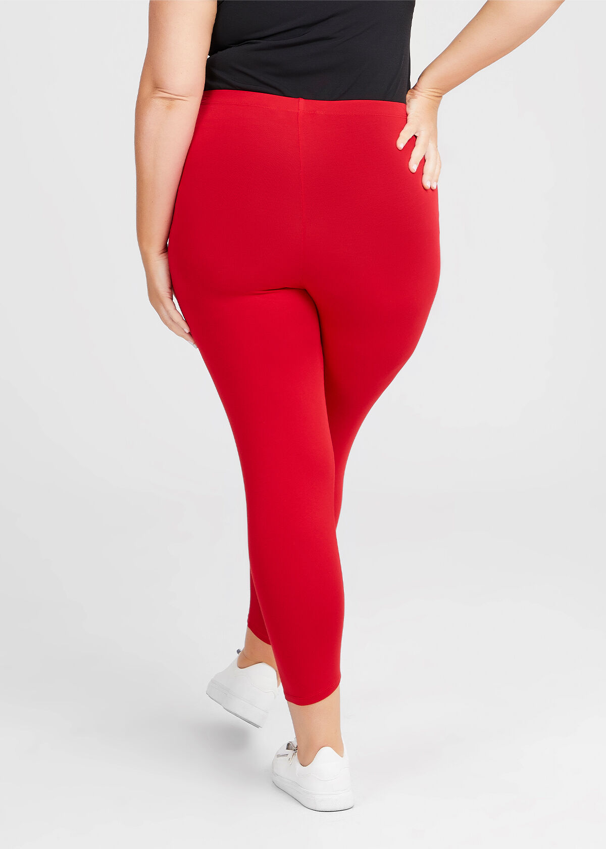 Shop Plus Size Bamboo Breezy 7/8 Legging, Red | Taking Shape AU