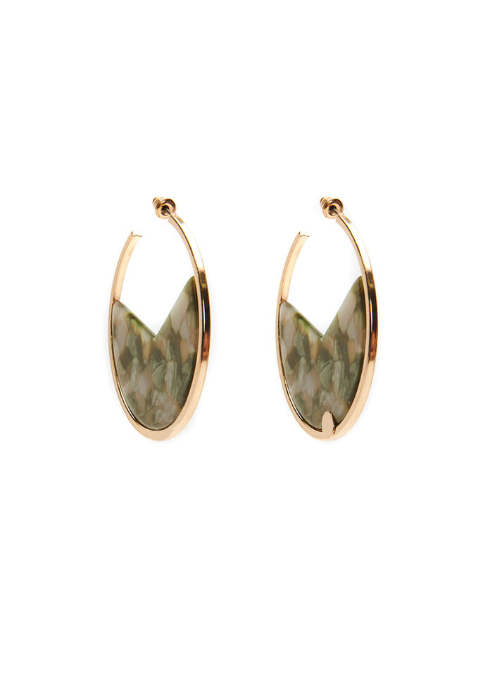 Chameleon Hoop Earrings, , hi-res