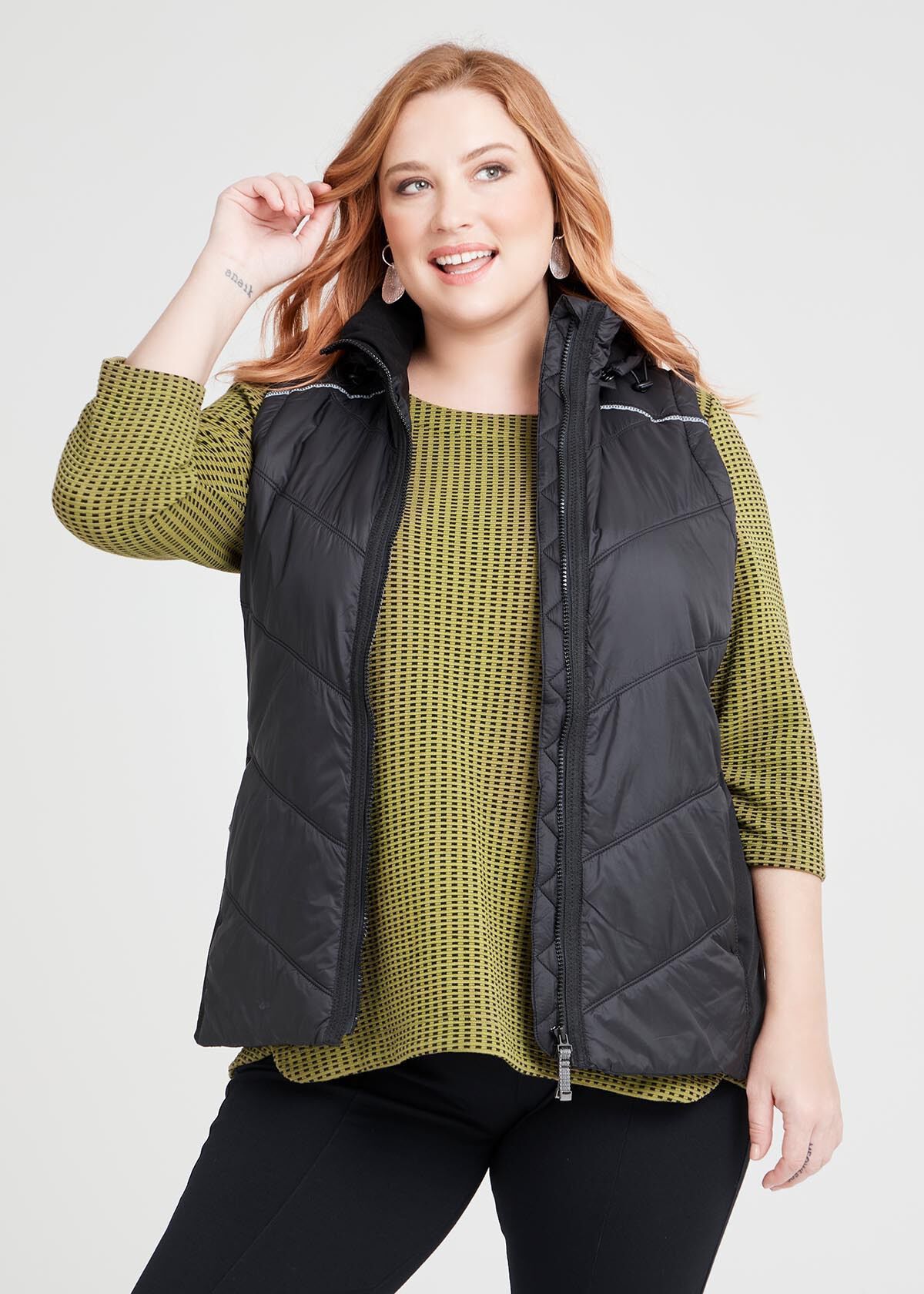 Plus size sale puffy vest