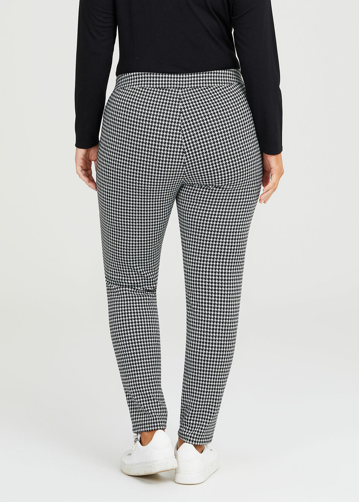 Black & white houndstooth womens pants outlet