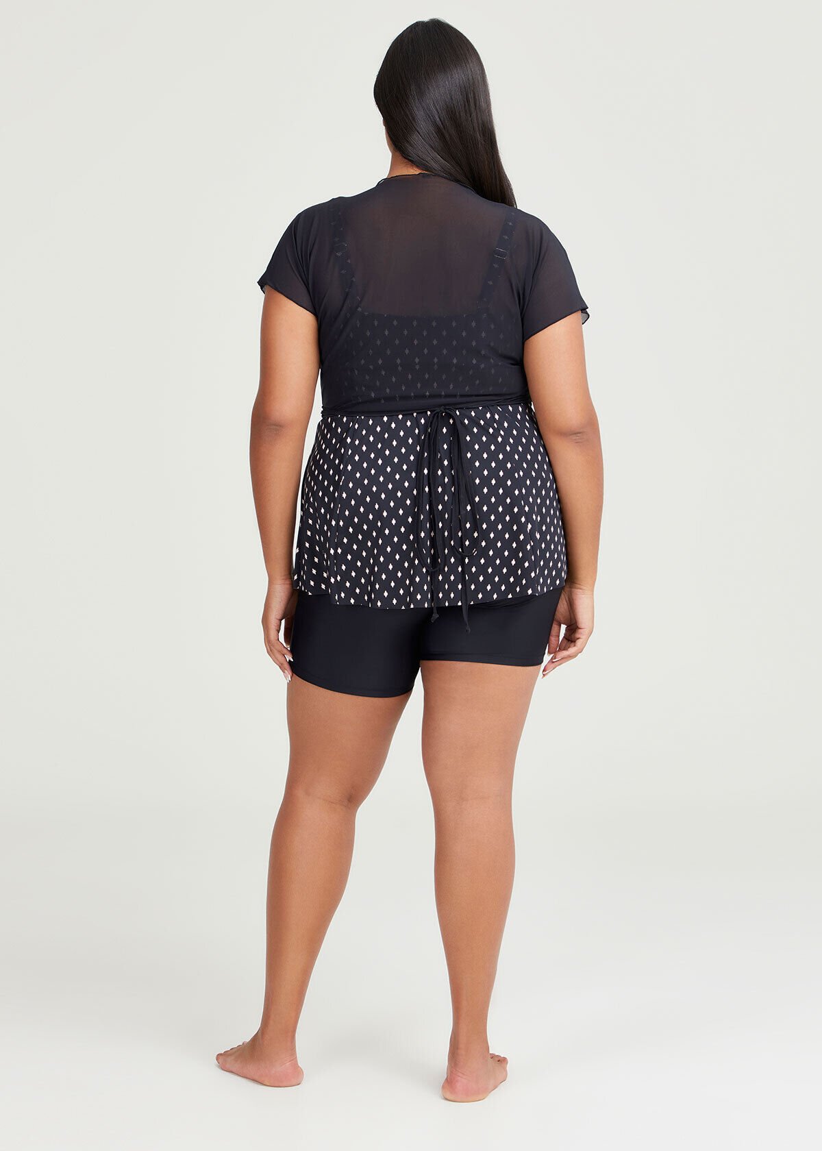 Plus size mesh swim shorts store