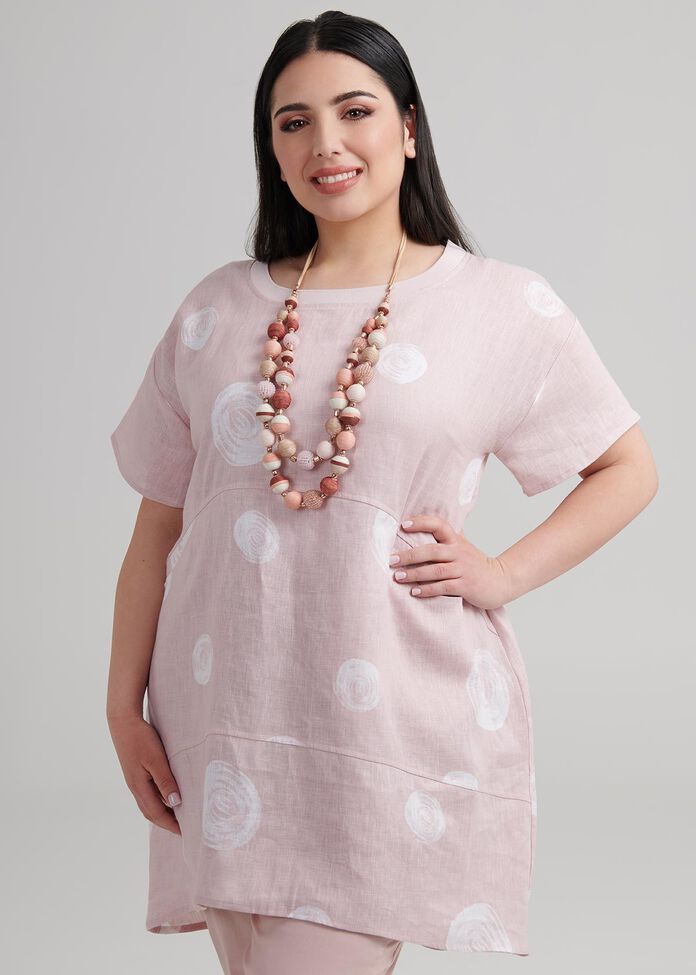 Circle Linen Tunic, , hi-res