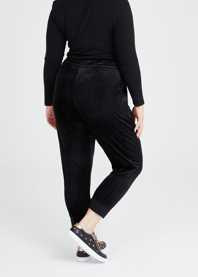 Velour Relaxed Lounge Pant, , hi-res