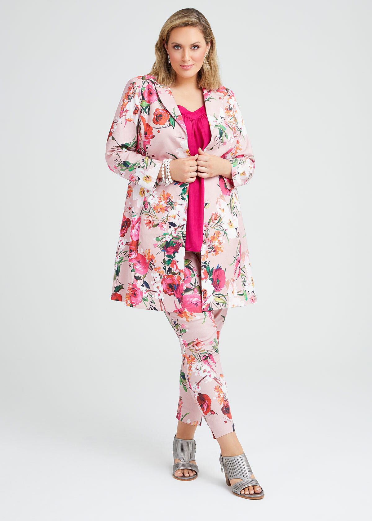 Pretty In Pink Linen Jacket