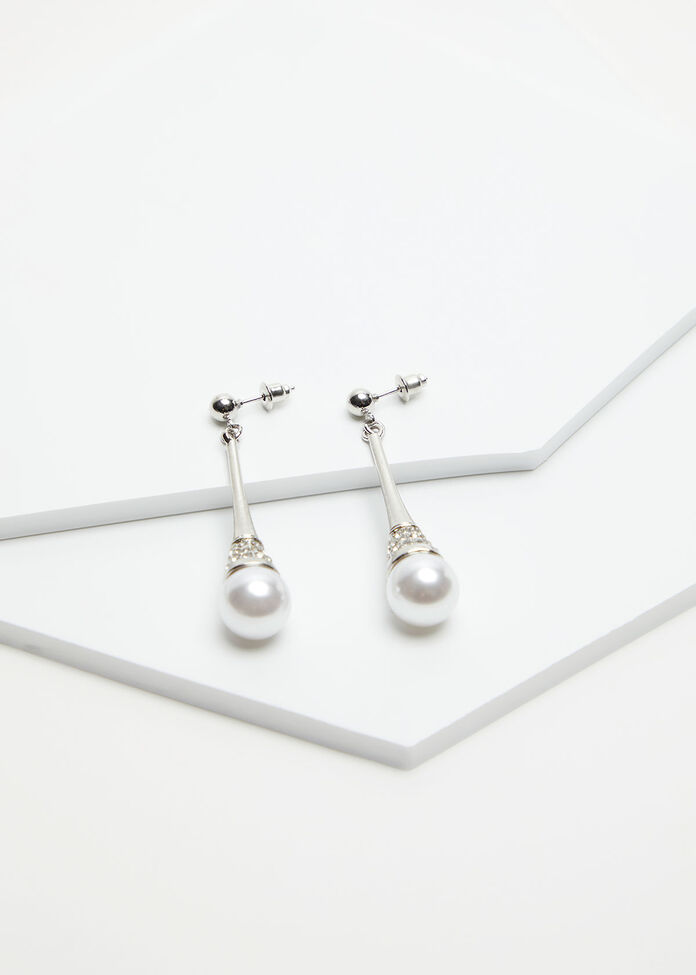 Pearl Drop Earrings, , hi-res