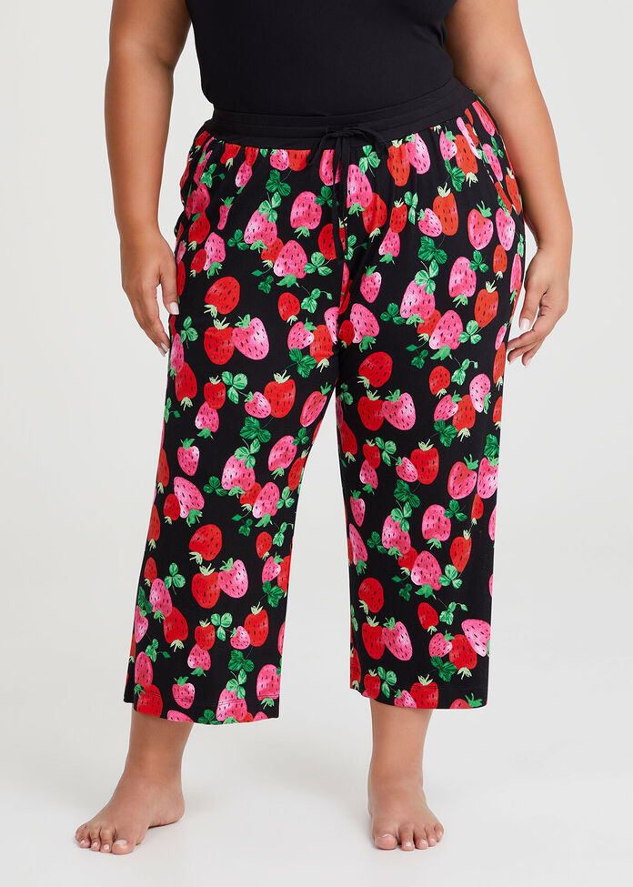 Bamboo Strawberry Pyjama Pant, , hi-res