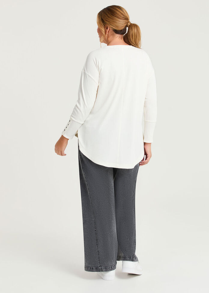 Rib Hi-lo Top, , hi-res