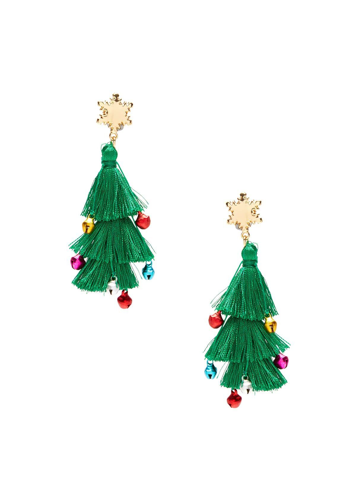 Christmas tree shop tassel earrings