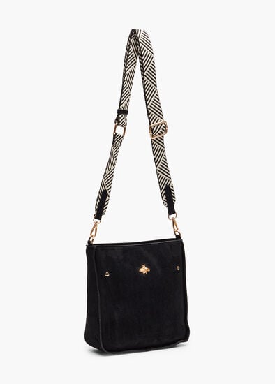 Plus Size Faux Suede Crossbody