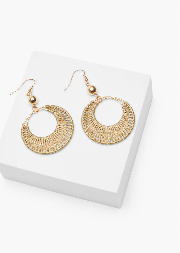 Rope Dangle Earrings, , hi-res
