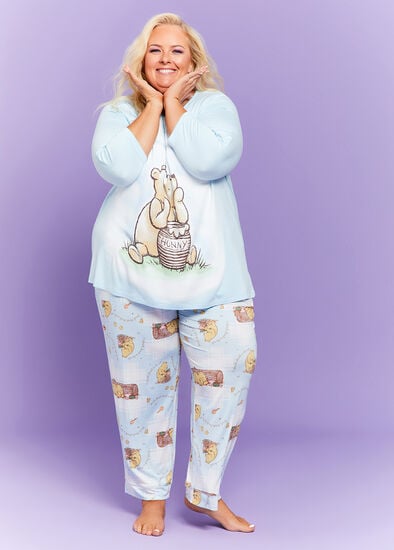 Plus Size Winnie The Pooh Pyjama Top