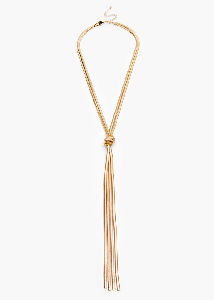 Long Snake Chain Necklace, , hi-res