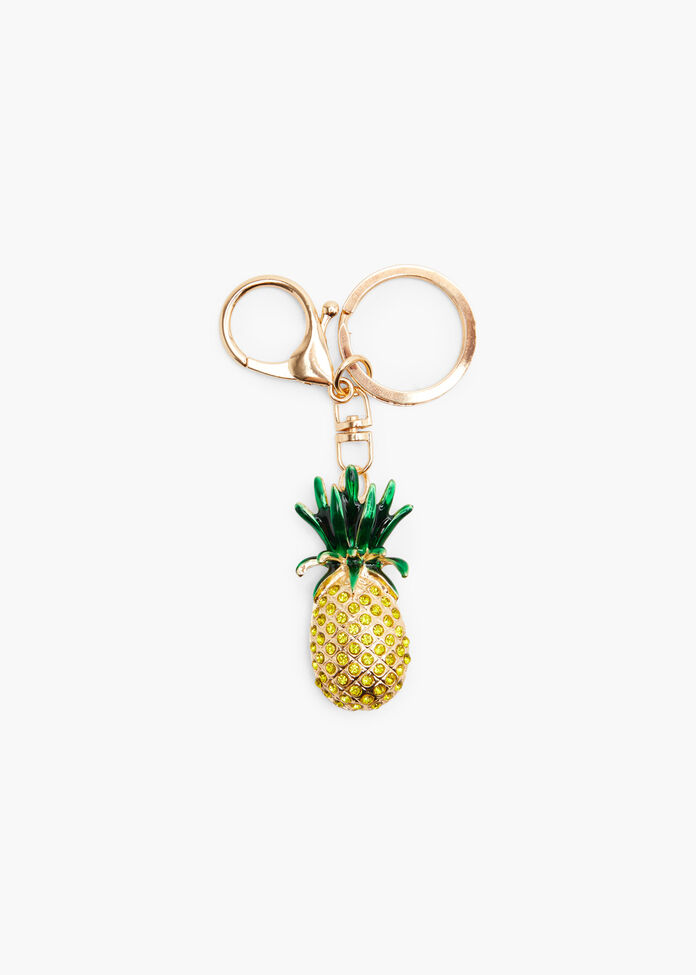 Pineapple Keychain, , hi-res