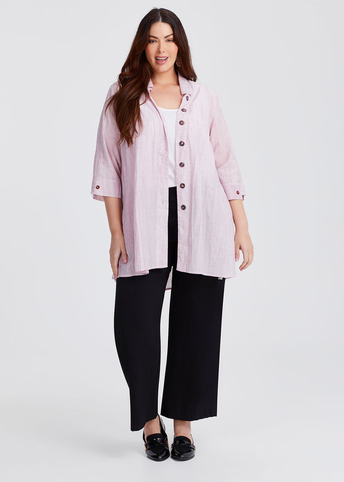 Rib Knit Wide Leg Pant, , hi-res