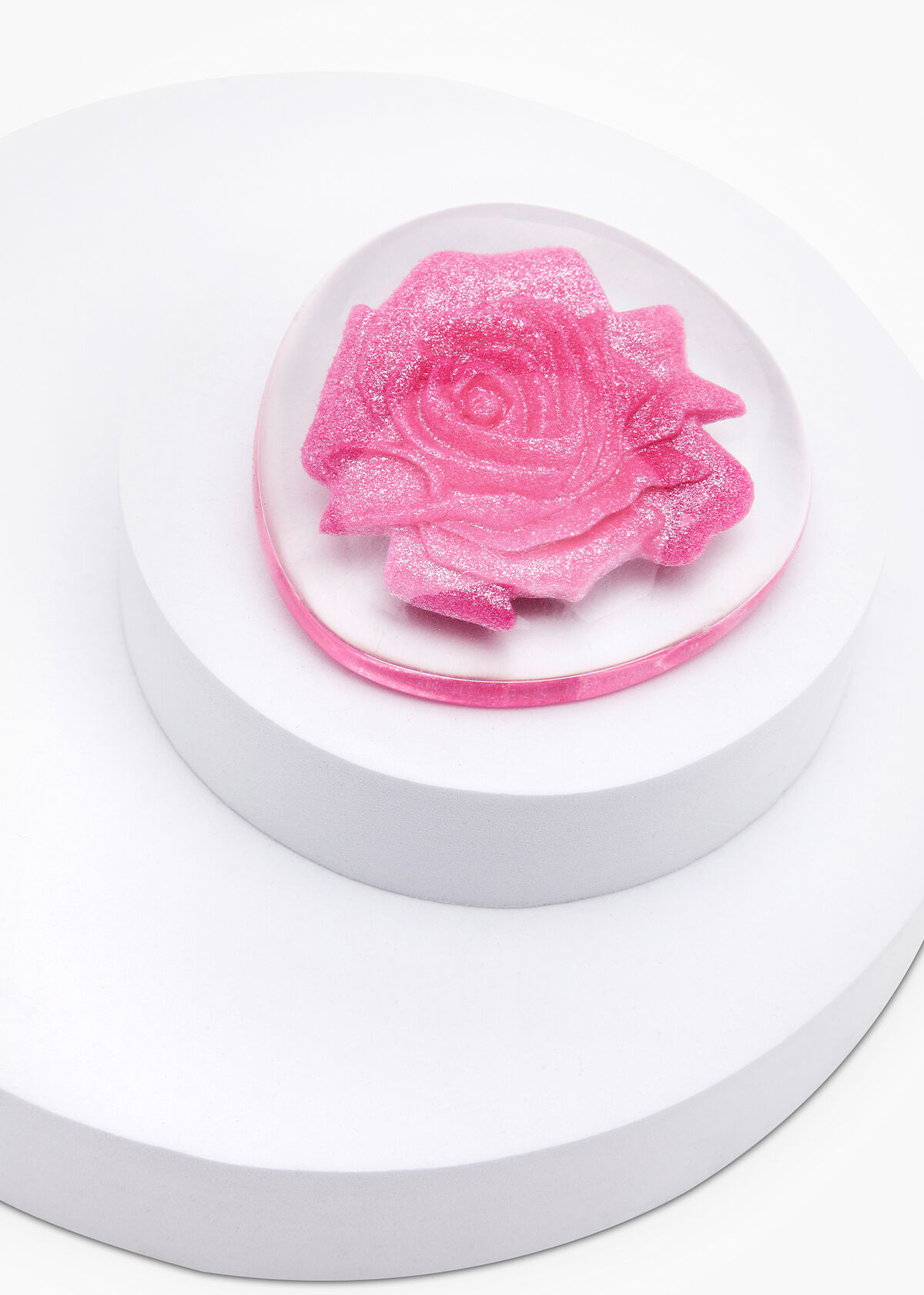 Pink cheap rose brooch