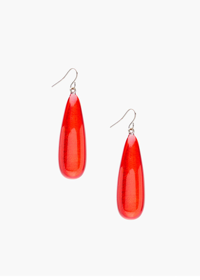 Resin Drop Earrings, , hi-res
