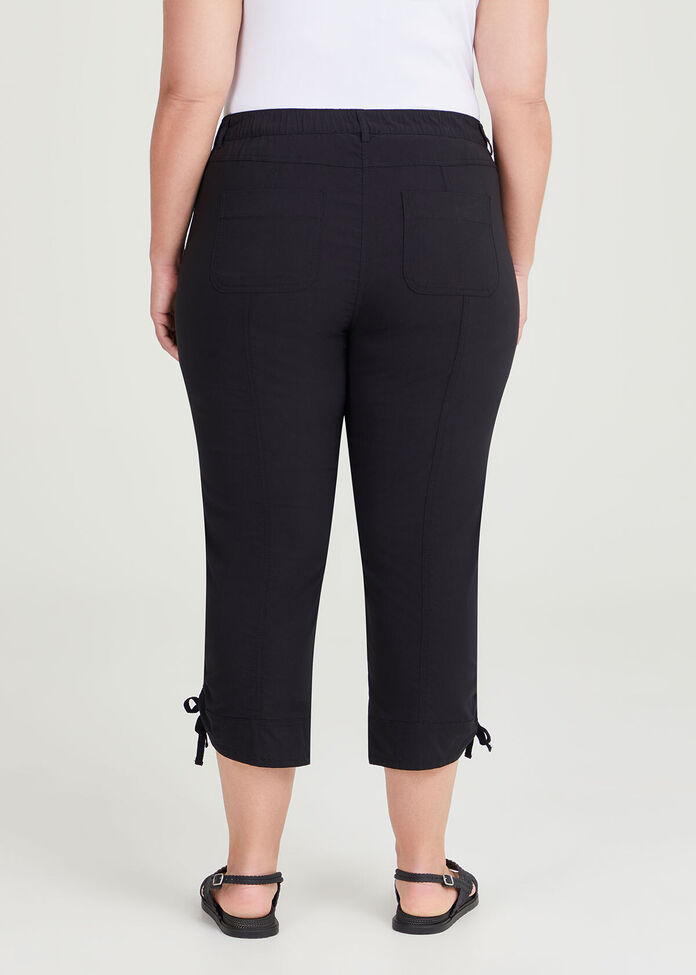Shop Castaway Cargo 3/4 Pant in Black in sizes 12 to 24 | Taking Shape