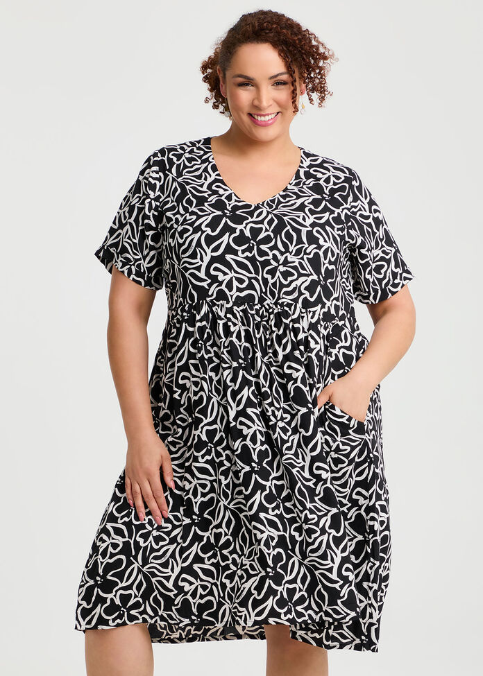 Natural Holiday Pocket Dress, , hi-res