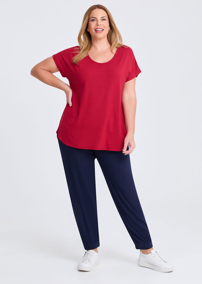 Natural Round Neck Everyday T-shirt, , hi-res