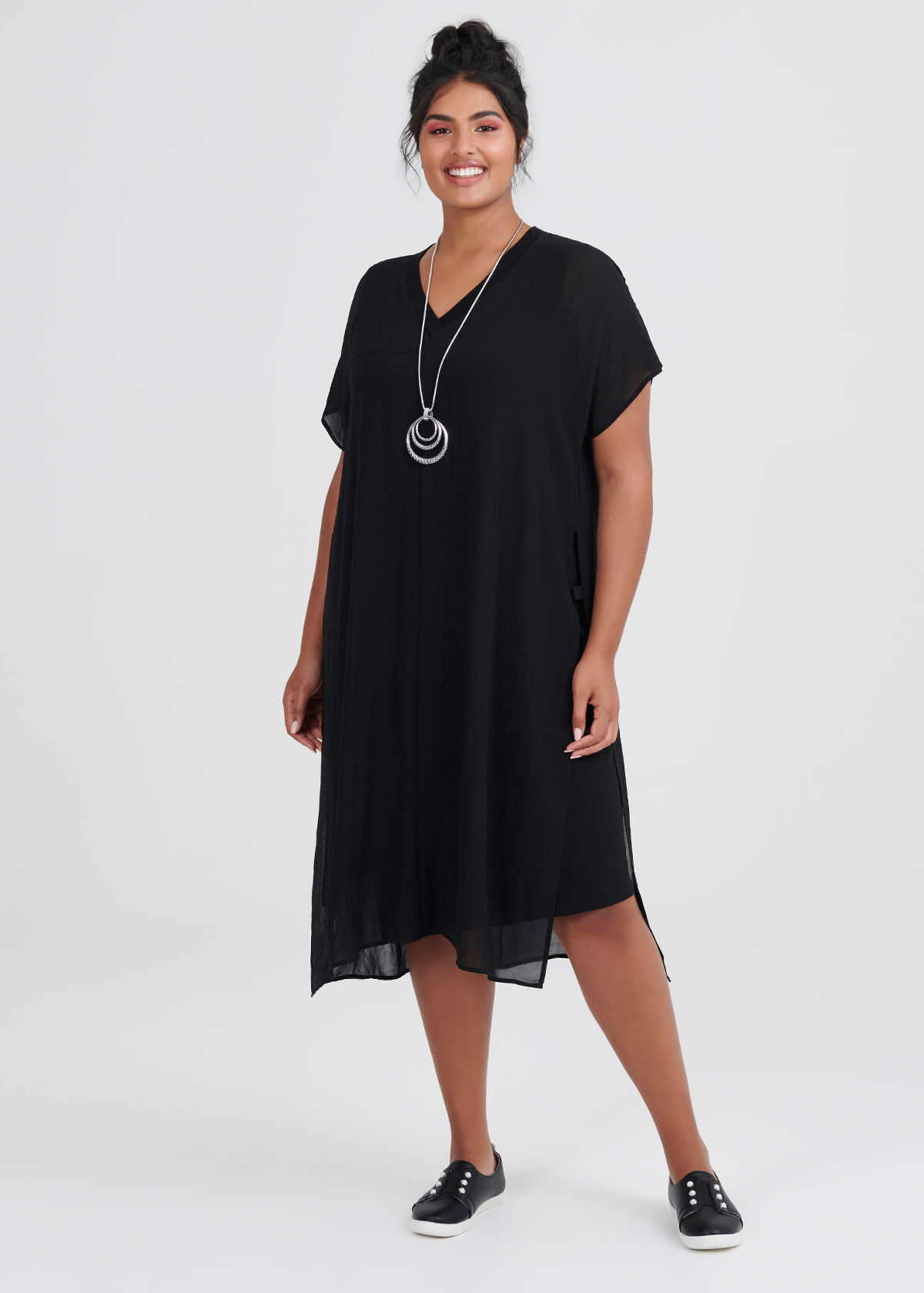 Sheer tunic dress online