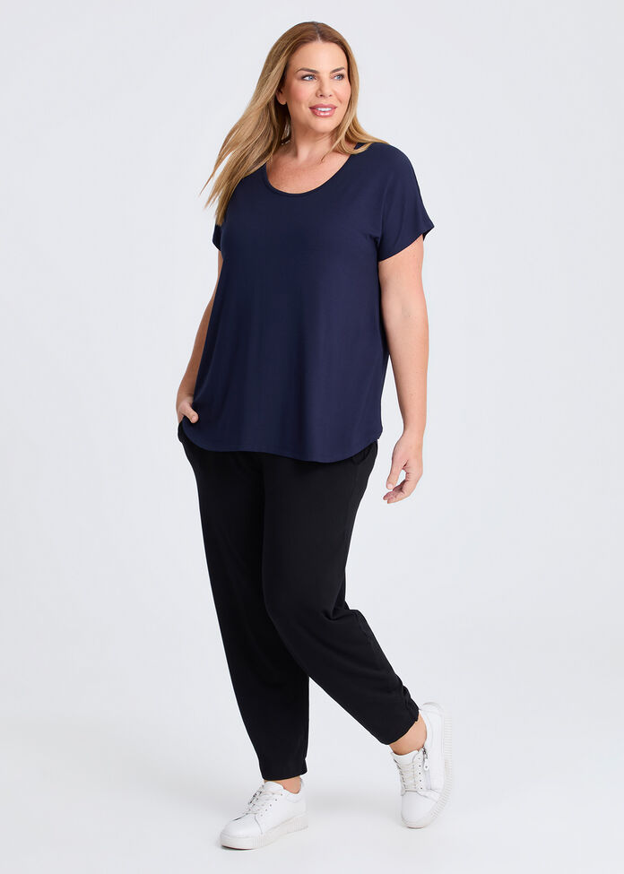 Natural Round Neck Everyday T-shirt, , hi-res