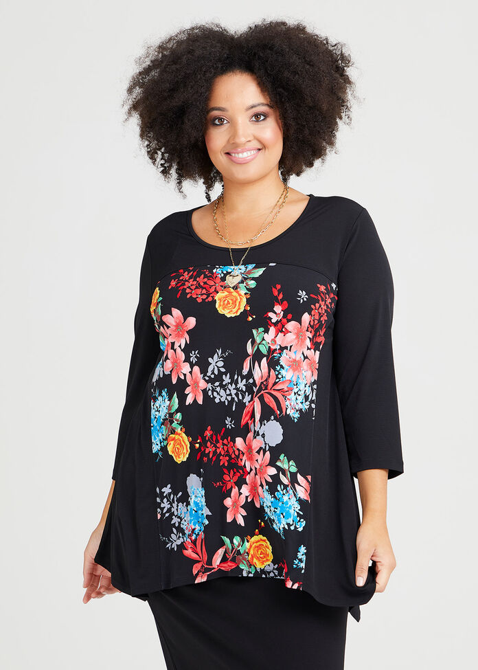Spliced Bouquet Top, , hi-res