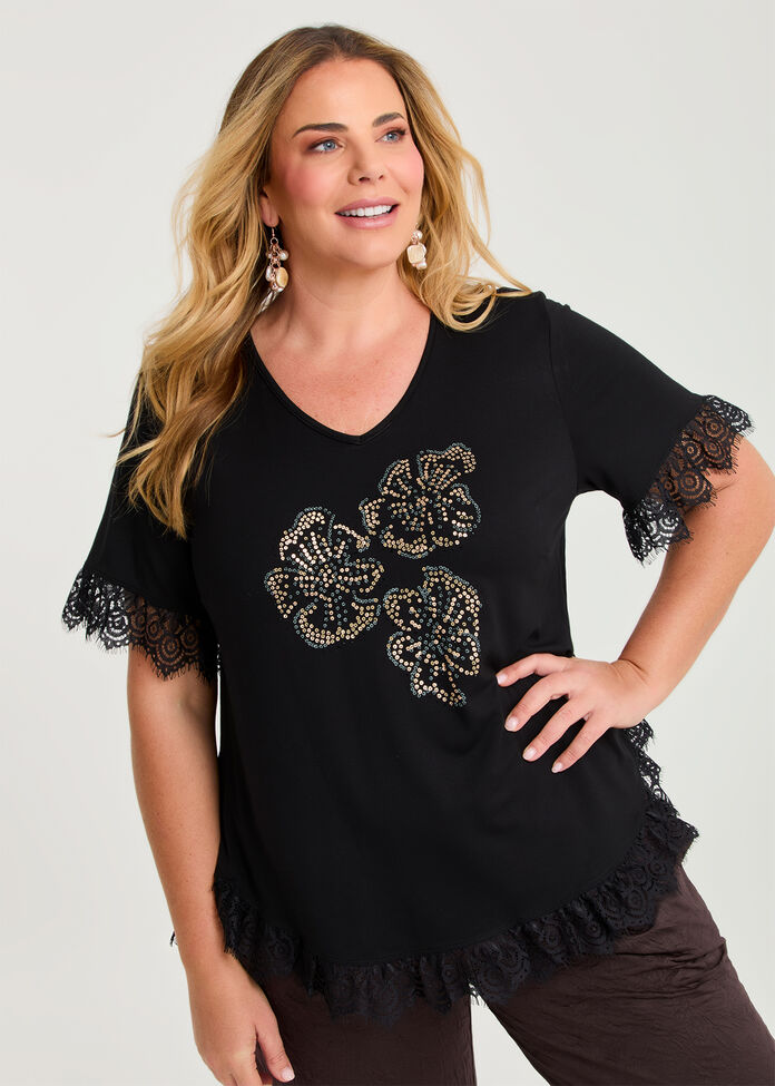 Salsa Sparkle Natural Top, , hi-res