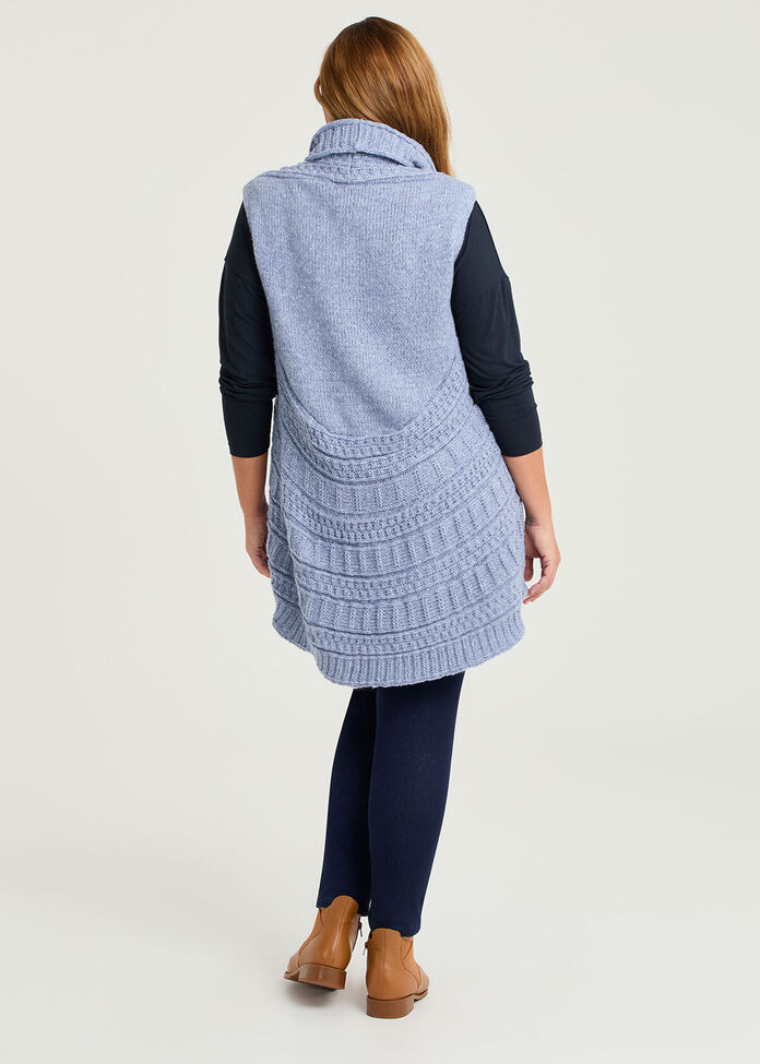 Shop Plus Size Cascading Vest, Blue | Taking Shape AU