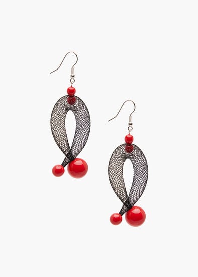 Plus Size Abstract Netted Curl Earring