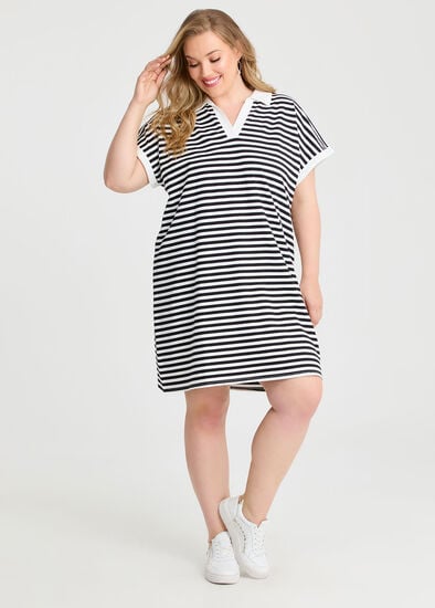 Plus Size Yvonne Polo Collar Dress