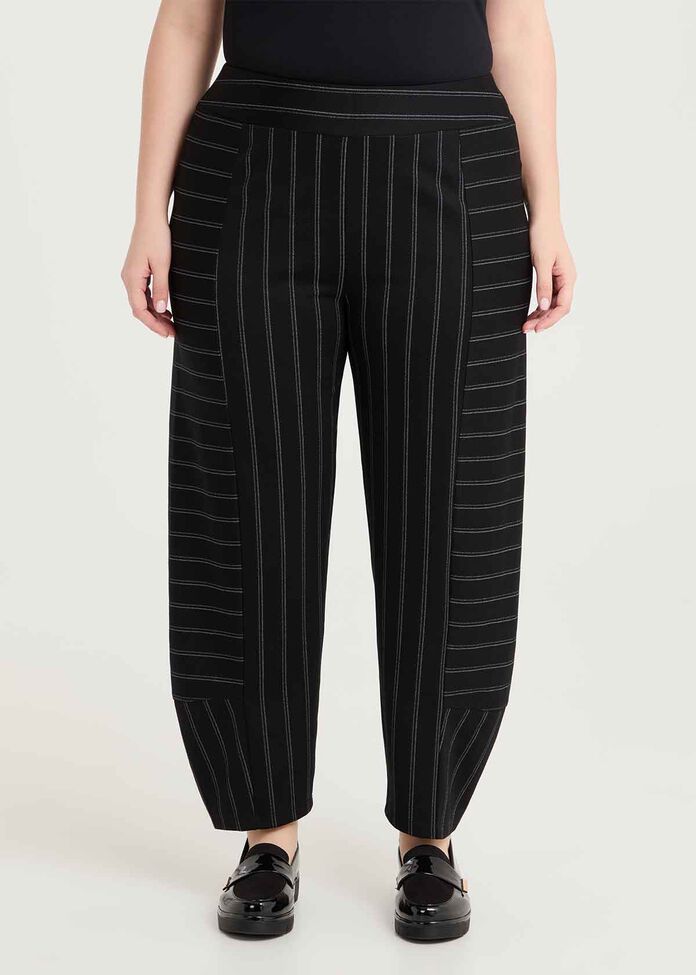 Ponte Pinstripe Lantern Pant, , hi-res