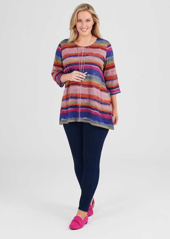 Cosy Stripe Top, , hi-res