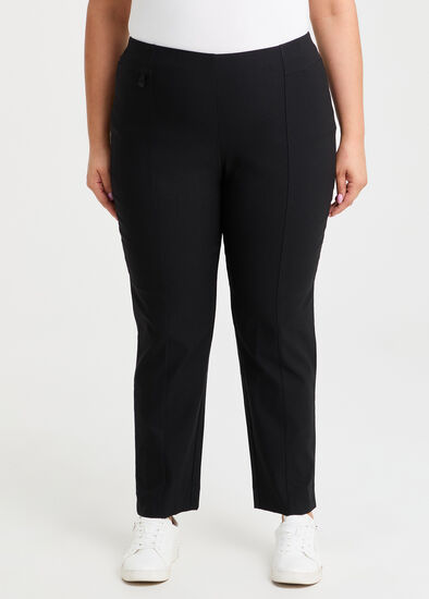Plus Size Petite Texture Selena Pocket Pant